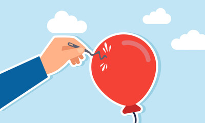 A strong economic structure supports robust stocks or companies, with Bitcoin or cryptocurrency offering a hedge against traditional currency, resilience and hard to explode, tough and strong balloon