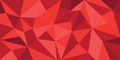 Fototapeta premium Abstract red triangular shapes background