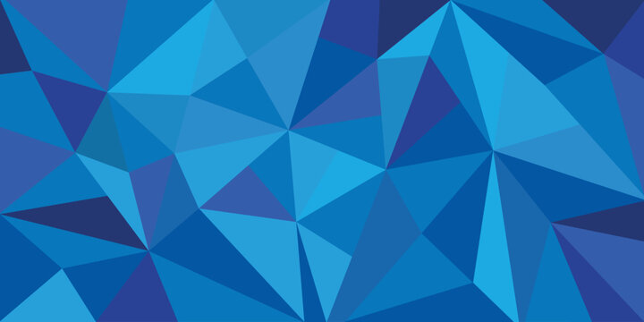 Abstract blue triangle shapes background