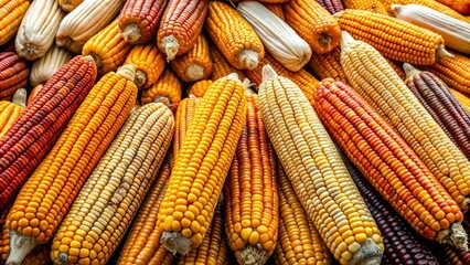 La mazorca, El maíz es la base de la alimentación de la sociedad mexicana, se muestra un conjunto de mazorcas para desgrano de una zona rural. 