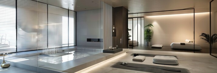 modern home spa, 