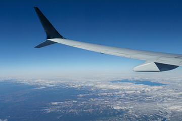 view from airplane window