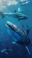 Fototapeta premium The concept of International Whale Shark Day