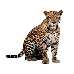 Obraz premium Leopard isolate on transparent png. 