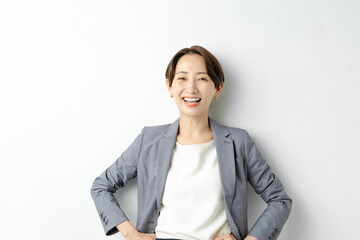 笑顔のビジネスウーマン