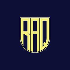raq letter logo design