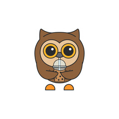 cute owl illustration