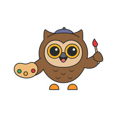 cute owl illustration