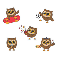 cute owl illustration