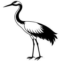 crane icon silhouette vector art illustration