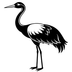 crane icon silhouette vector art illustration