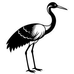 crane icon silhouette vector art illustration