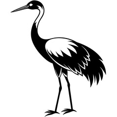 crane icon silhouette vector art illustration