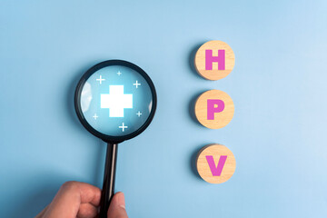 HPV (Human Papillomavirus) female health concept. uterus female reproductive system, women health, PCOS, ovary gynecologic and cervical cancer.