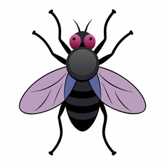 a cute fly vector artwork illustration and svg