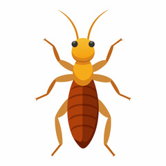 a cute Termite vector silhouette illustration