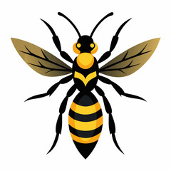 cute Wasp  vector silhouette illustration and svg