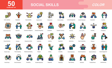 Social Skills icon set