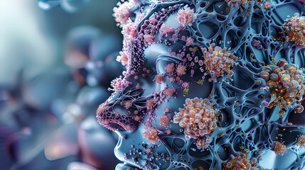 Nanotechnology in anti-aging treatments high detail futuristic healthcare 