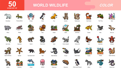 world wildlife 2 icon set © Slamlabs