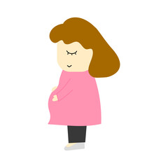 妊婦さんのイラスト