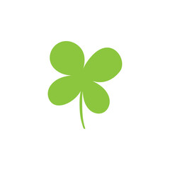 シンプルな四つ葉のクローバーのイラスト