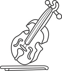 Obraz premium Music Instrument Outline