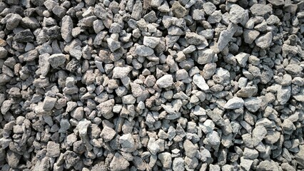 small gravel pile for house construction