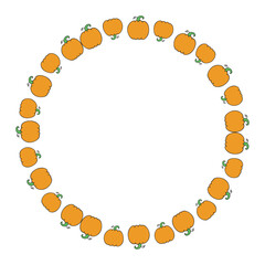 Hand drawn halloween frame template design