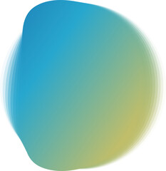 Circle color curve blend gradation for badge, price tag, label, logo