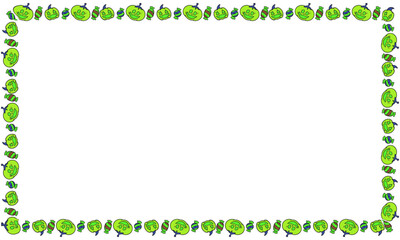 Hand drawn halloween frame template design