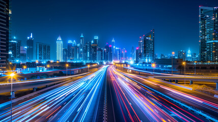 Fototapeta premium traffic at night