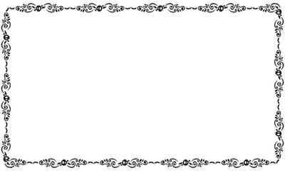 Hand drawn halloween frame template design