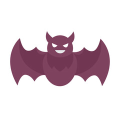 Hand drawn bat silhouettes for halloween celebration white background