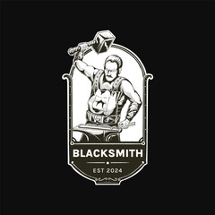vintage blacksmith logo