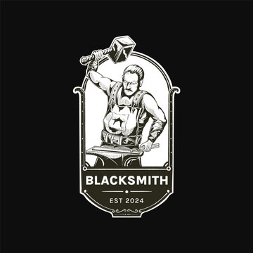 vintage blacksmith logo