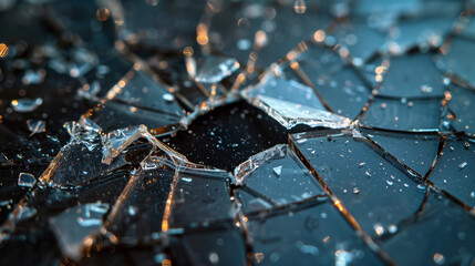 broken glass pane