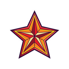 Fototapeta premium star icon illustration, star vector, star icon vector illustration, star silhouette of a star isolated on a white background, eps, png, svg, vector,