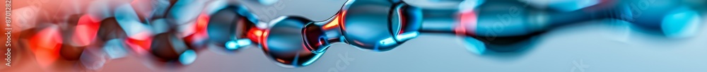 Poster abstract blurred background with blue and red tones, perfect for website or design project.