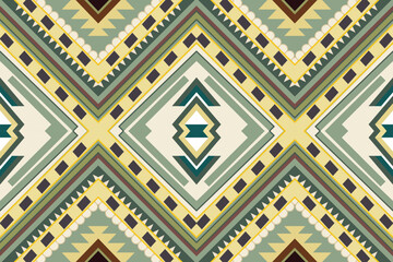 ethnic design pattern sarong pattern geometric design geometric pattern embroidery green yellow white  Textile prints fabric patterns pillows carpet curtains blankets bed sheets wallpapers surface