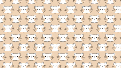 cute cat pattern can be used as background