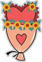 Spring Love Icon Sticker