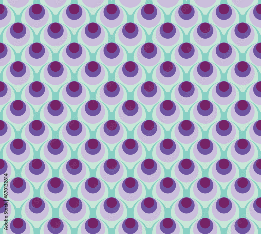 Poster circle geometric patterns with seamless designs. geometric patterns perfect for website design, pack