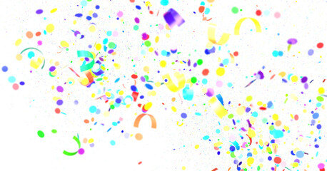 confetti png. Gold confetti falls from the sky.