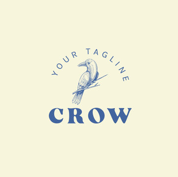 vintage crow logo
