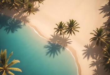 beach with palm trees