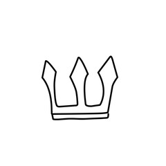 Crown doodle icon
