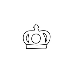 Crown doodle icon