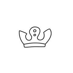 Crown doodle icon