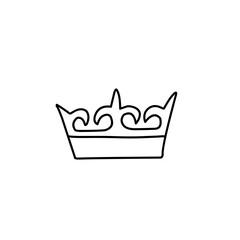 Crown doodle icon